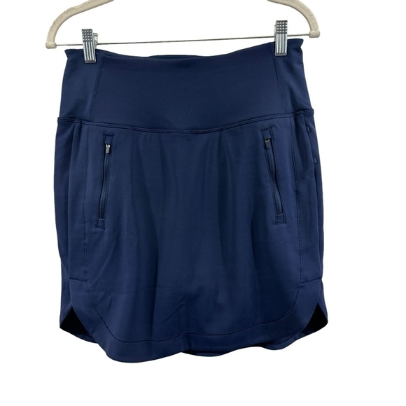 ATHLETA Fairway Golf Skort 18" Skirt Navy Blue #657682 Size Small - Picture 3 of 11